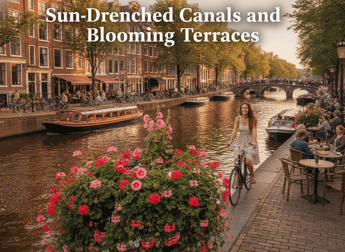 Sun-Drenched Canals and Blooming Terraces