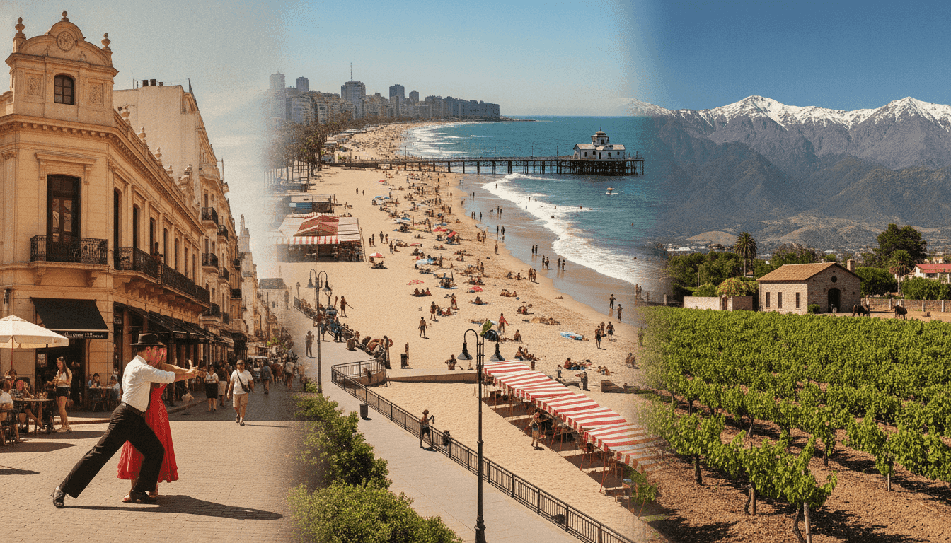 Argentina with eSIM: Buenos Aires, Mar del Plata and Mendoza.