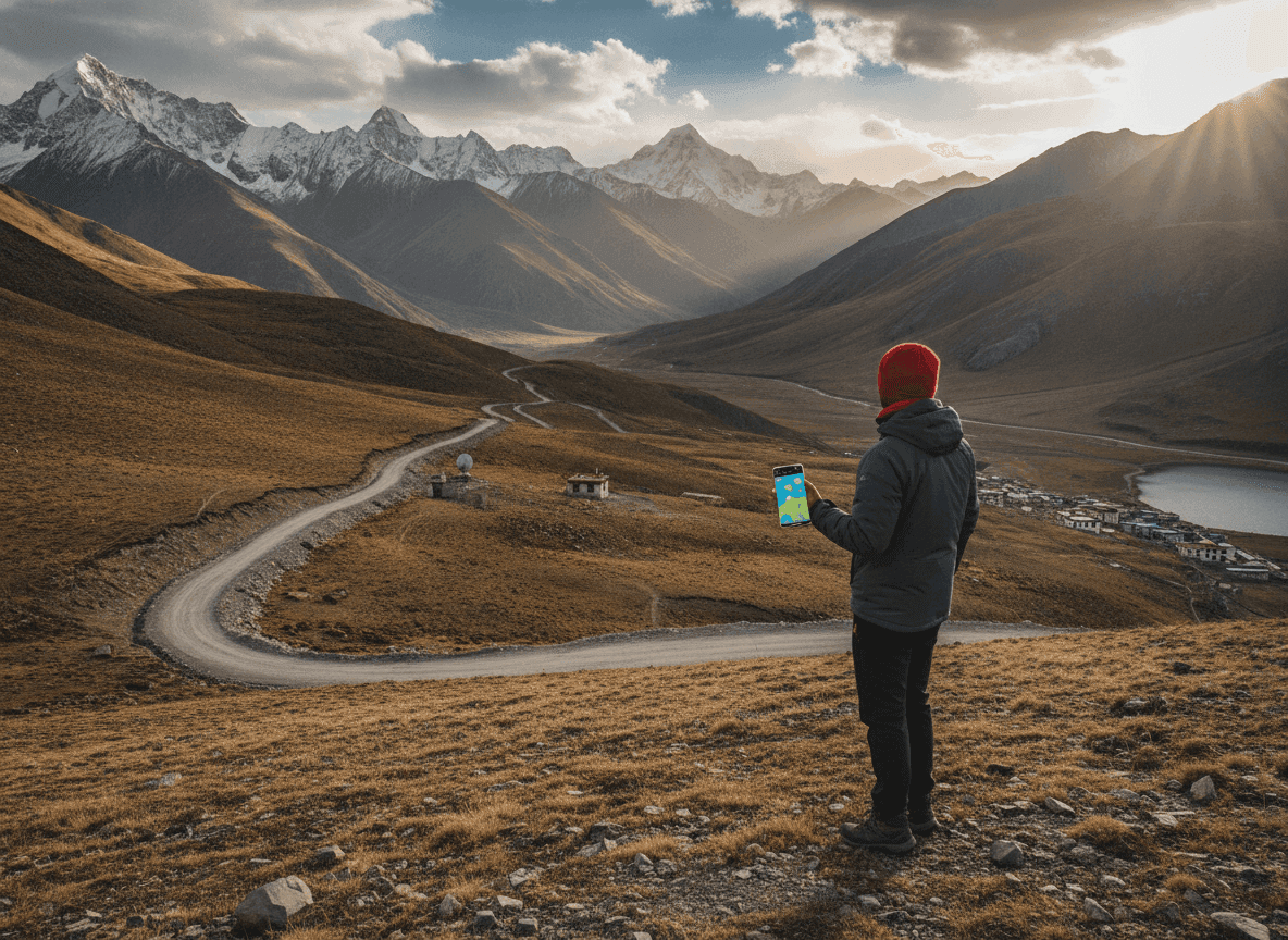 Tibet: Connectivity in Remote High-Altitude Terrain