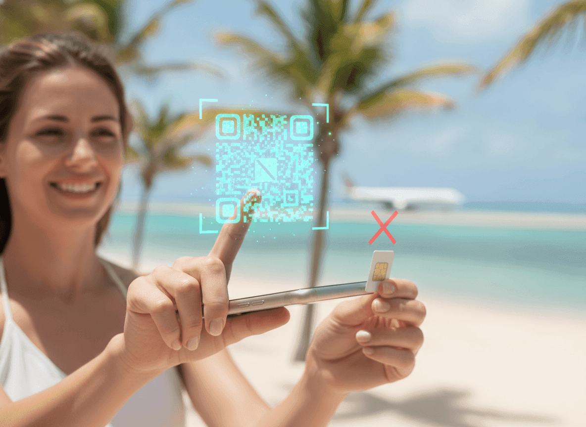 Por Qué una eSIM es la Forma Más Fácil de Conectarte en Punta Cana